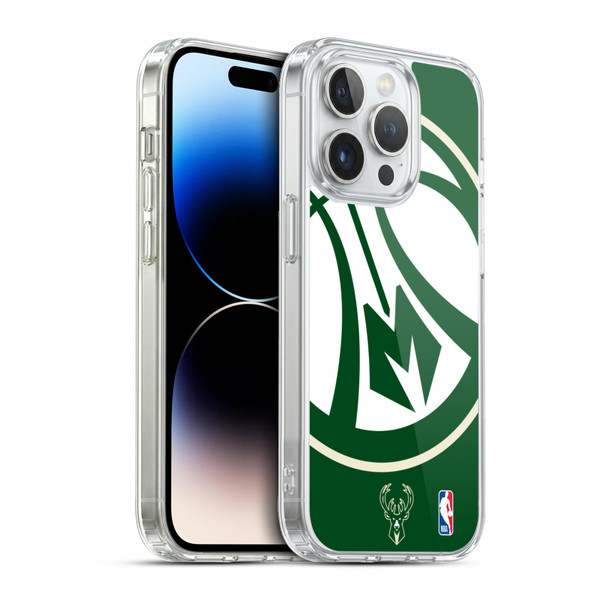 NBA Milwaukee Bucks Oversized Soft Gel Case for Apple iPhone 13 Pro & MagSafe