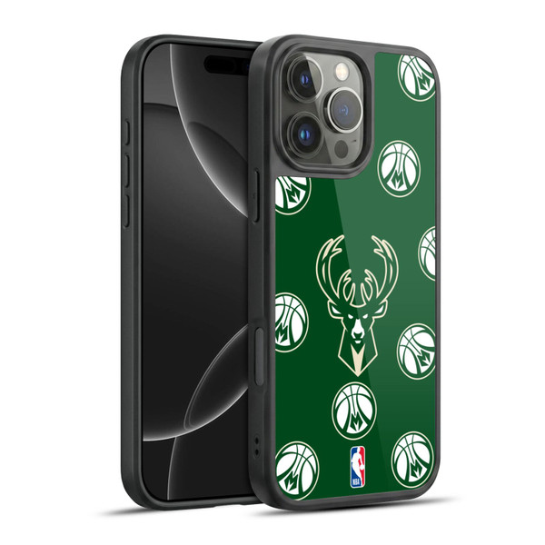 NBA Milwaukee Bucks Patterns Gel Armour Case For Apple iPhone 16 Pro Max