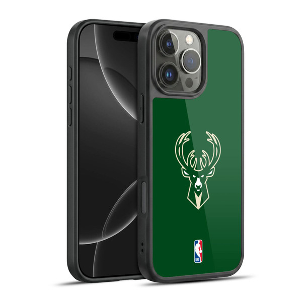 NBA Milwaukee Bucks Plain Gel Armour Case For Apple iPhone 16 Pro Max