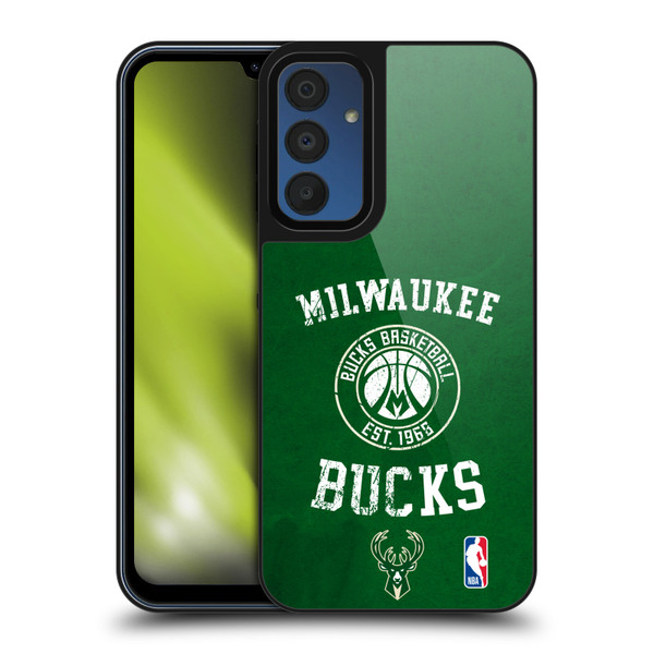 NBA Milwaukee Bucks Distressed Gel Armour Case For Samsung Galaxy A15