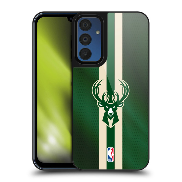 NBA Milwaukee Bucks Stripes Gel Armour Case For Samsung Galaxy A15