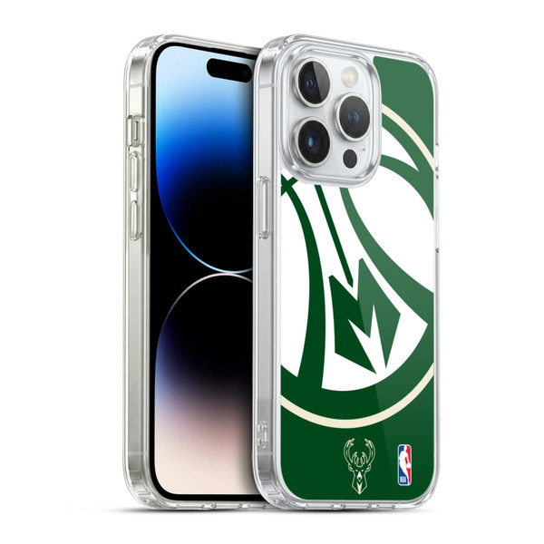 NBA Milwaukee Bucks Oversized Soft Gel Case for Apple iPhone 14 Pro & MagSafe
