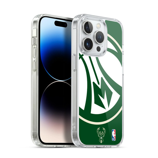 NBA Milwaukee Bucks Oversized Soft Gel Case for Apple iPhone 14 Pro & MagSafe