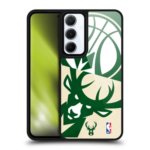 NBA Milwaukee Bucks Half Oversized Gel Armour Case For Samsung Galaxy A55 5G