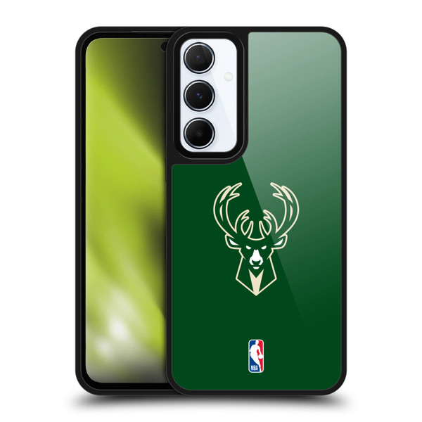 NBA Milwaukee Bucks Plain Gel Armour Case For Samsung Galaxy A55 5G