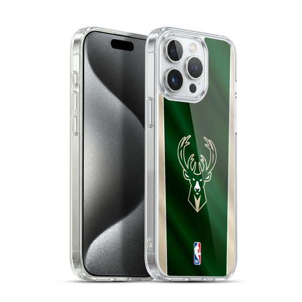 NBA Milwaukee Bucks Vertical Banner Soft Gel Case for Apple iPhone 15 Pro Max & MagSafe