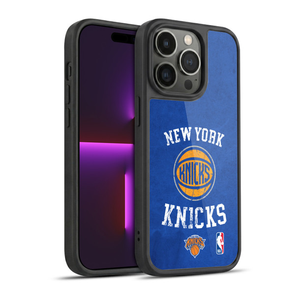 NBA New York Knicks Distressed Gel Armour Case For Apple iPhone 14 Pro