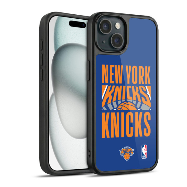 NBA New York Knicks Typography Gel Armour Case For Apple iPhone 15