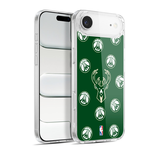 NBA Milwaukee Bucks Patterns Soft Gel Case for Apple iPhone 17 Air