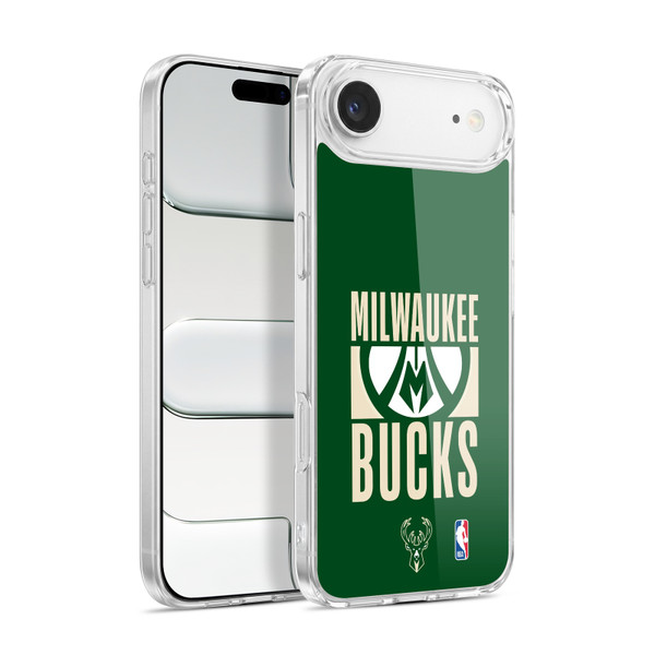 NBA Milwaukee Bucks Typography Soft Gel Case for Apple iPhone 17 Air