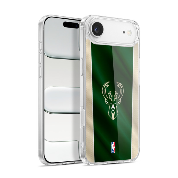 NBA Milwaukee Bucks Vertical Banner Soft Gel Case for Apple iPhone 17 Air