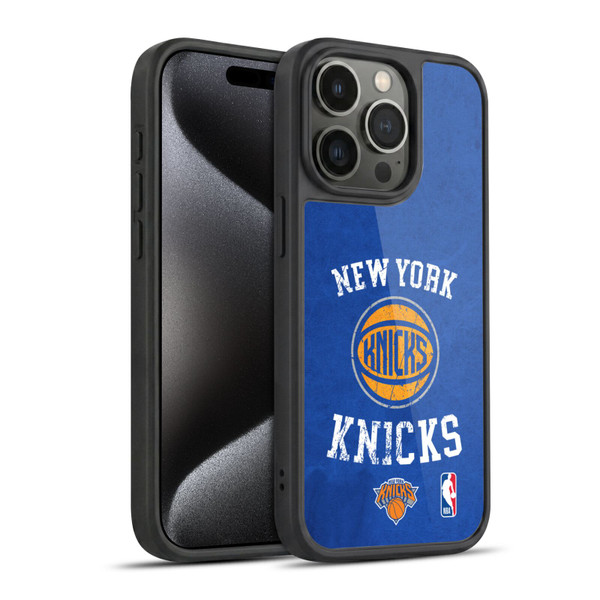 NBA New York Knicks Distressed Gel Armour Case For Apple iPhone 15 Pro