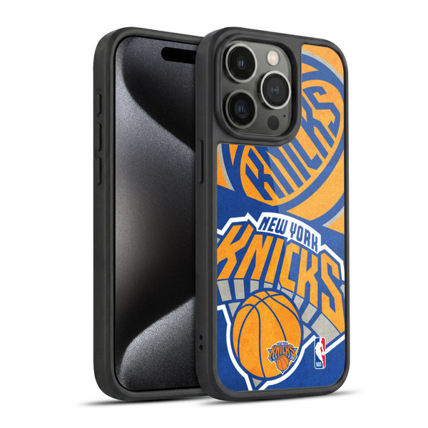 NBA New York Knicks Half Oversized Gel Armour Case For Apple iPhone 15 Pro
