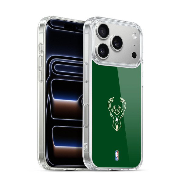 NBA Milwaukee Bucks Plain Soft Gel Case for Apple iPhone 17 Pro