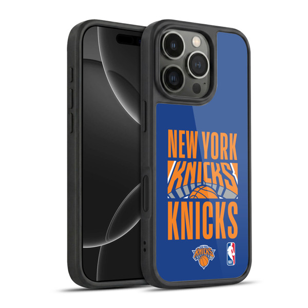 NBA New York Knicks Typography Gel Armour Case For Apple iPhone 16 Pro