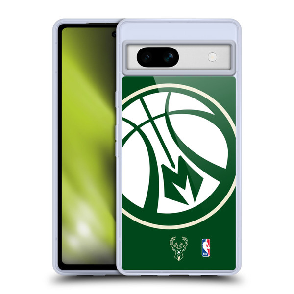 NBA Milwaukee Bucks Oversized Soft Gel Case for Google Pixel 7a