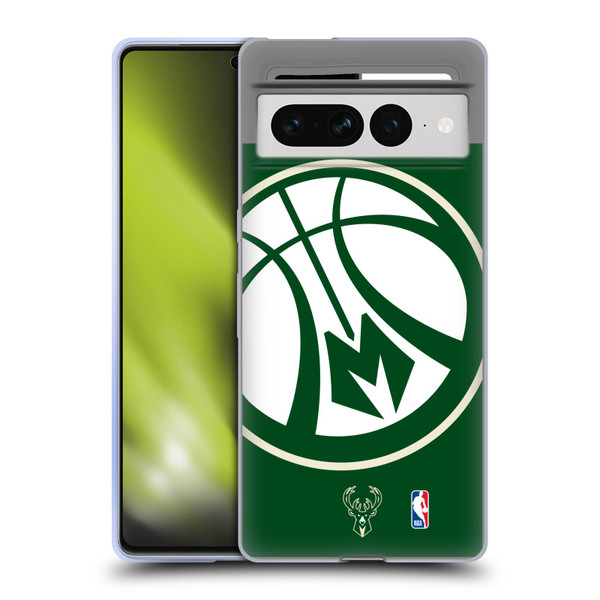 NBA Milwaukee Bucks Oversized Soft Gel Case for Google Pixel 7 Pro