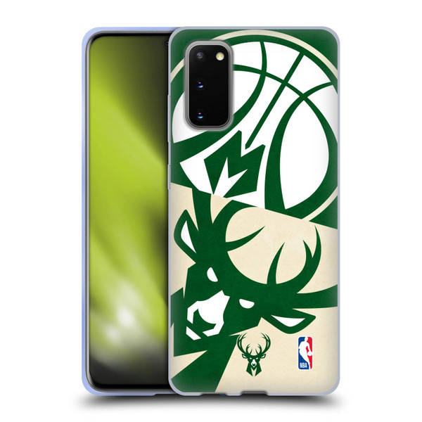 NBA Milwaukee Bucks Half Oversized Soft Gel Case for Samsung Galaxy S20 / S20 5G