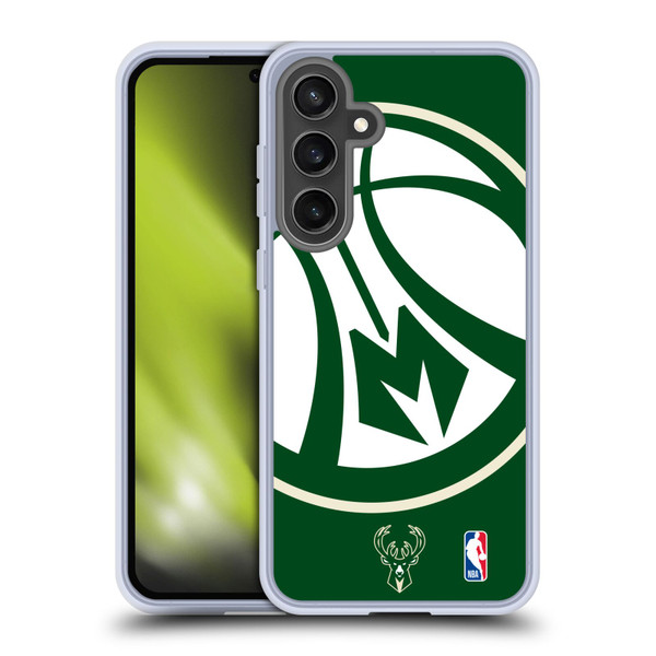 NBA Milwaukee Bucks Oversized Soft Gel Case for Samsung Galaxy S24 FE & MagSafe