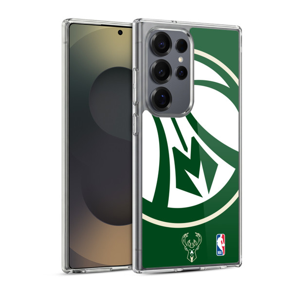 NBA Milwaukee Bucks Oversized Soft Gel Case for Samsung Galaxy S25 Ultra & MagSafe