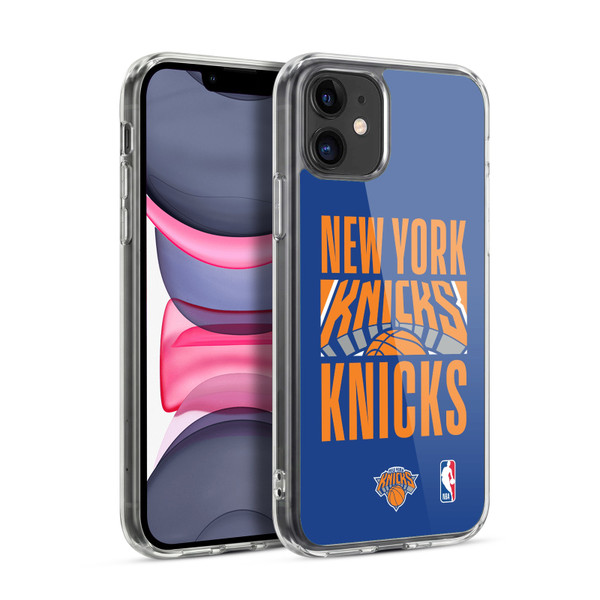 NBA New York Knicks Typography Soft Gel Case for Apple iPhone 11