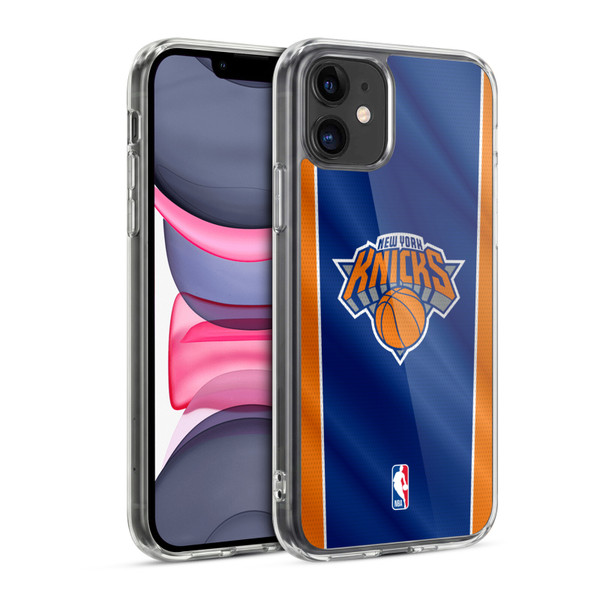 NBA New York Knicks Vertical Banner Soft Gel Case for Apple iPhone 11