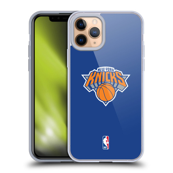 NBA New York Knicks Plain Soft Gel Case for Apple iPhone 11 Pro & MagSafe