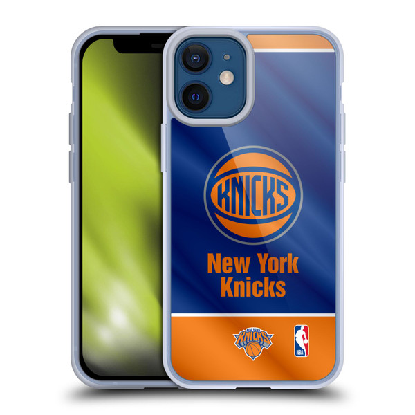 NBA New York Knicks Horizontal Banner Soft Gel Case for Apple iPhone 12 Mini & MagSafe