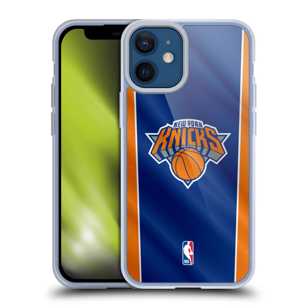 NBA New York Knicks Vertical Banner Soft Gel Case for Apple iPhone 12 Mini & MagSafe