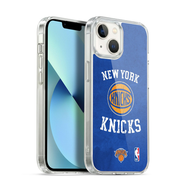 NBA New York Knicks Distressed Soft Gel Case for Apple iPhone 13