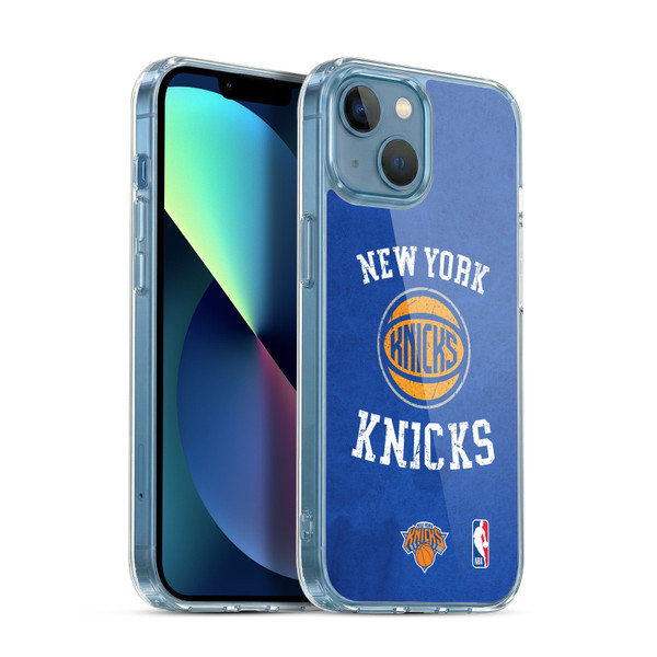 NBA New York Knicks Distressed Soft Gel Case for Apple iPhone 13 Mini & MagSafe