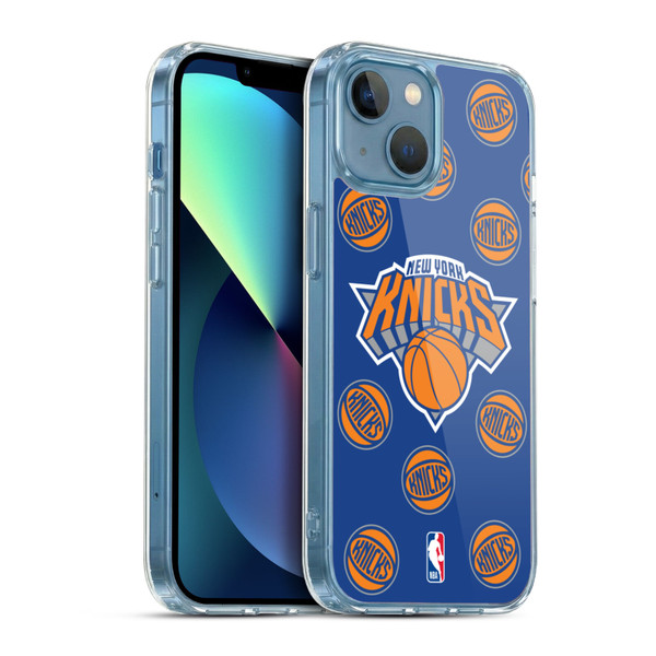 NBA New York Knicks Patterns Soft Gel Case for Apple iPhone 13 Mini & MagSafe