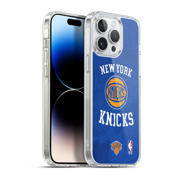 NBA New York Knicks Distressed Soft Gel Case for Apple iPhone 13 Pro Max & MagSafe