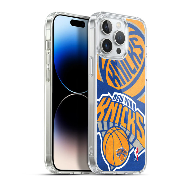 NBA New York Knicks Half Oversized Soft Gel Case for Apple iPhone 13 Pro Max & MagSafe