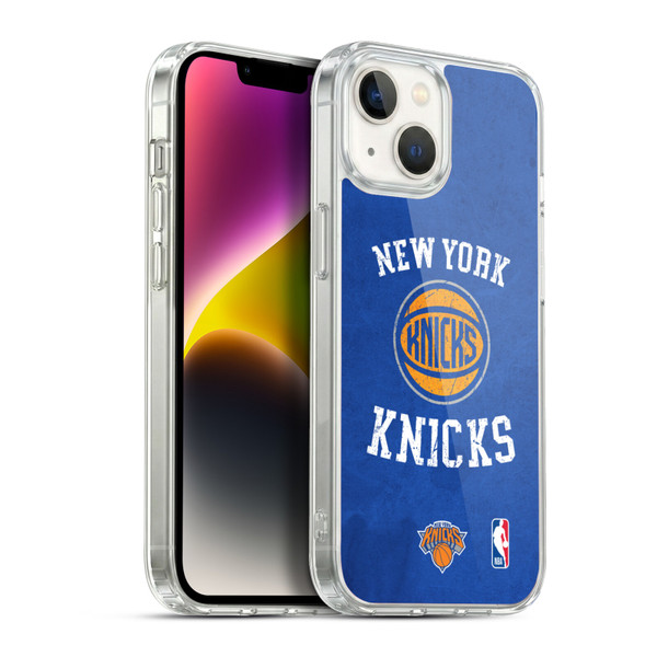 NBA New York Knicks Distressed Soft Gel Case for Apple iPhone 14