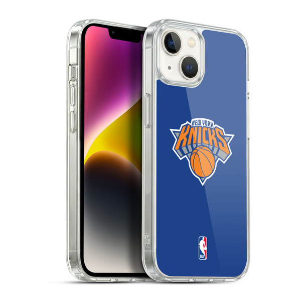 NBA New York Knicks Plain Soft Gel Case for Apple iPhone 14 Plus & MagSafe