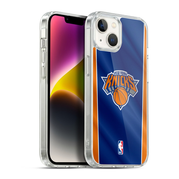 NBA New York Knicks Vertical Banner Soft Gel Case for Apple iPhone 14 Plus & MagSafe