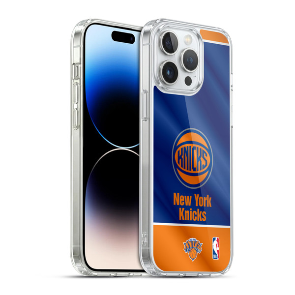 NBA New York Knicks Horizontal Banner Soft Gel Case for Apple iPhone 14 Pro Max & MagSafe