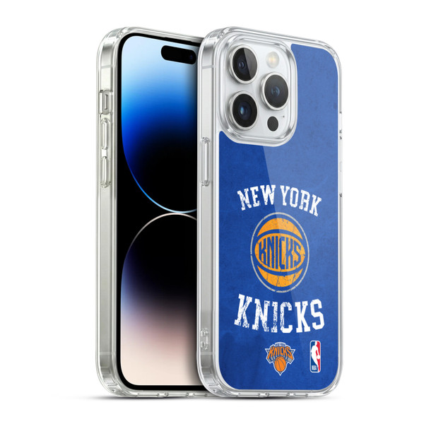 NBA New York Knicks Distressed Soft Gel Case for Apple iPhone 14 Pro & MagSafe