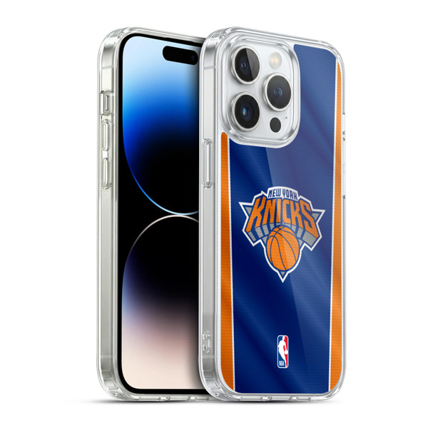 NBA New York Knicks Vertical Banner Soft Gel Case for Apple iPhone 14 Pro & MagSafe