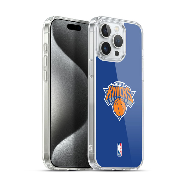 NBA New York Knicks Plain Soft Gel Case for Apple iPhone 15 Pro Max & MagSafe