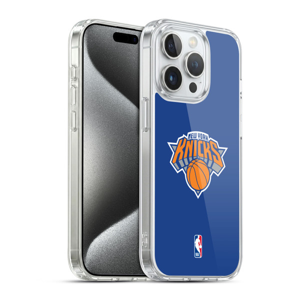 NBA New York Knicks Plain Soft Gel Case for Apple iPhone 15 Pro & MagSafe