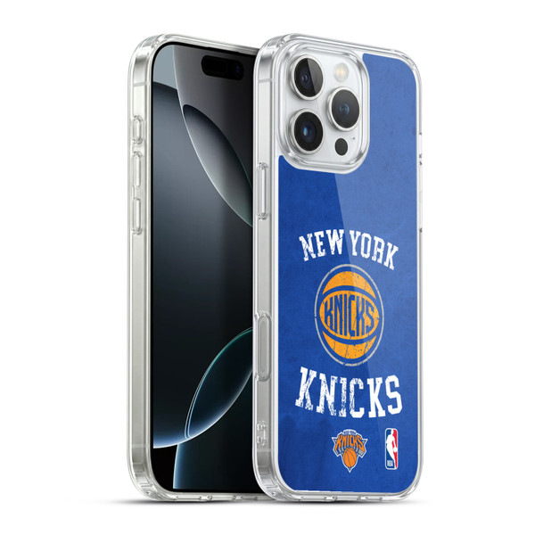 NBA New York Knicks Distressed Soft Gel Case for Apple iPhone 16 Pro Max & MagSafe