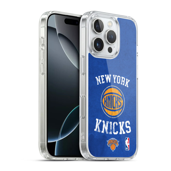 NBA New York Knicks Distressed Soft Gel Case for Apple iPhone 16 Pro & MagSafe