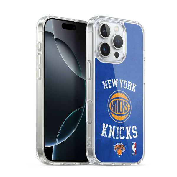 NBA New York Knicks Distressed Soft Gel Case for Apple iPhone 16 Pro & MagSafe