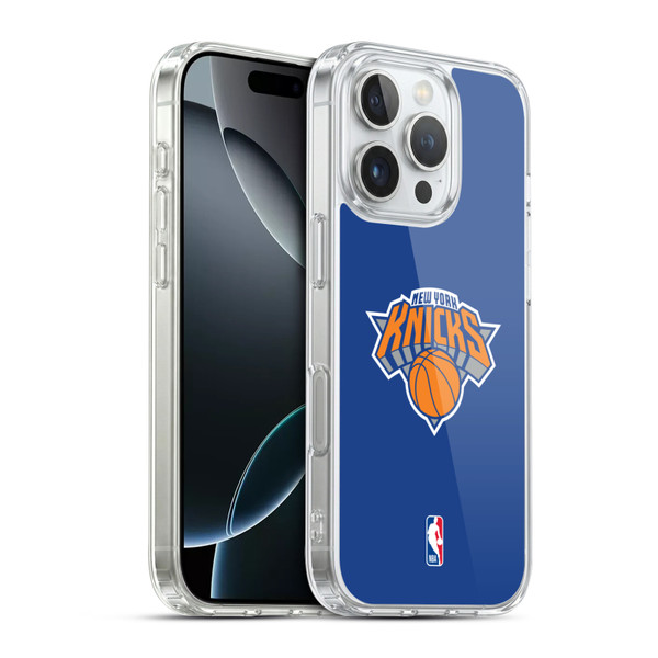 NBA New York Knicks Plain Soft Gel Case for Apple iPhone 16 Pro & MagSafe