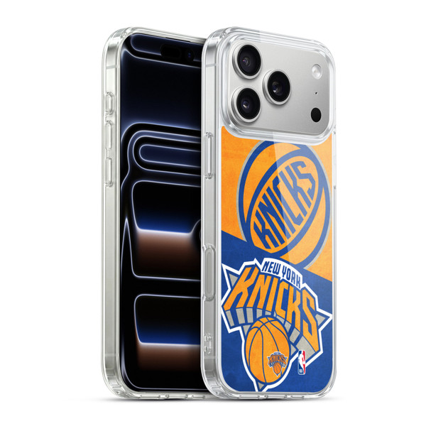 NBA New York Knicks Half Oversized Soft Gel Case for Apple iPhone 17 Pro Max