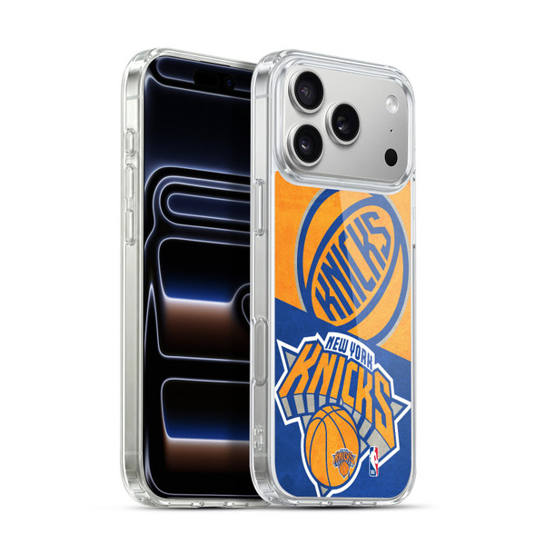 NBA New York Knicks Half Oversized Soft Gel Case for Apple iPhone 17 Pro Max