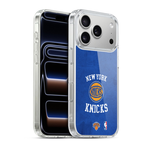 NBA New York Knicks Distressed Soft Gel Case for Apple iPhone 17 Pro