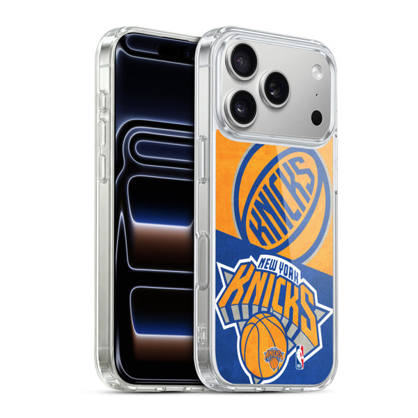NBA New York Knicks Half Oversized Soft Gel Case for Apple iPhone 17 Pro